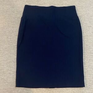 Navy Stretchy Pencil Skirt